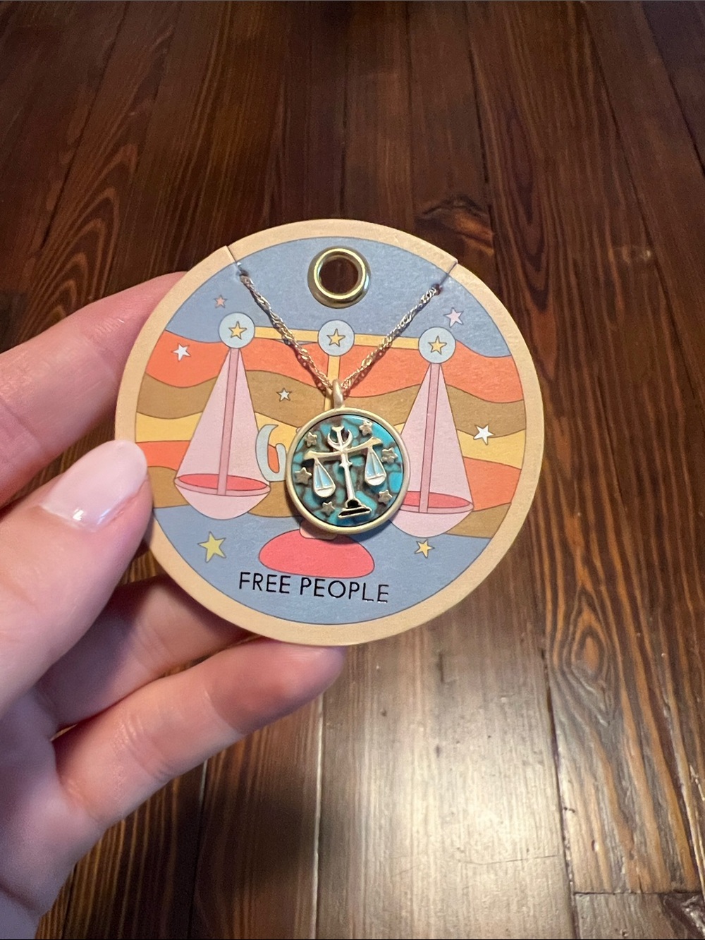 Free People Gold-tone Libra Necklace